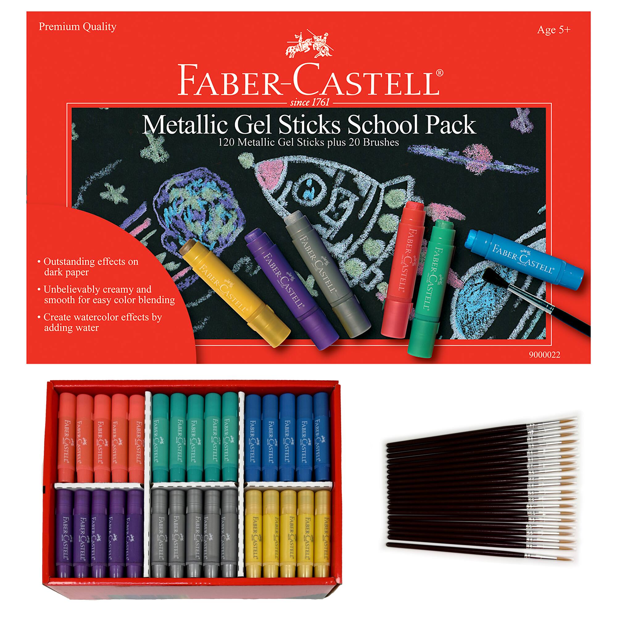 Faber-Castell® 120-Piece Metallic Gel Stick School Pack